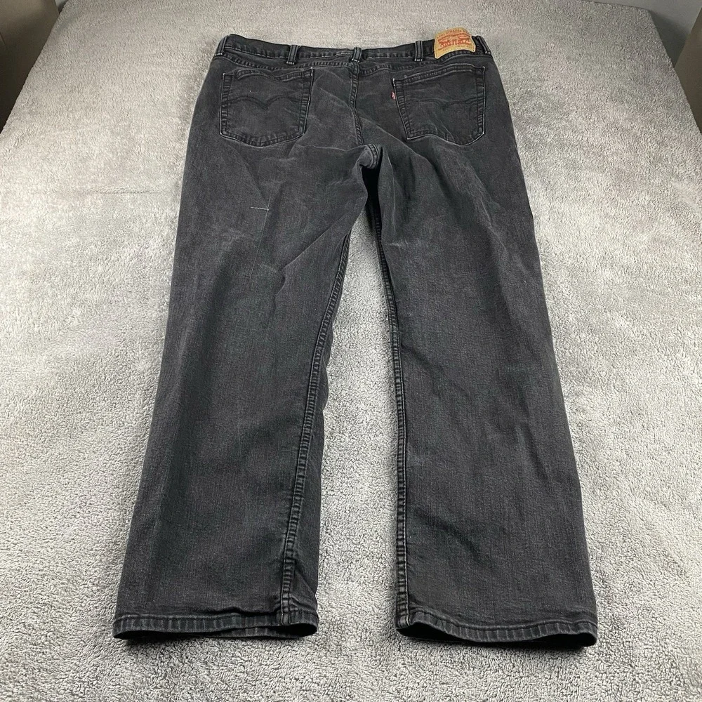 Levis 514 Straight Jeans Mens 40x28.5 Black Mid‎ Rise